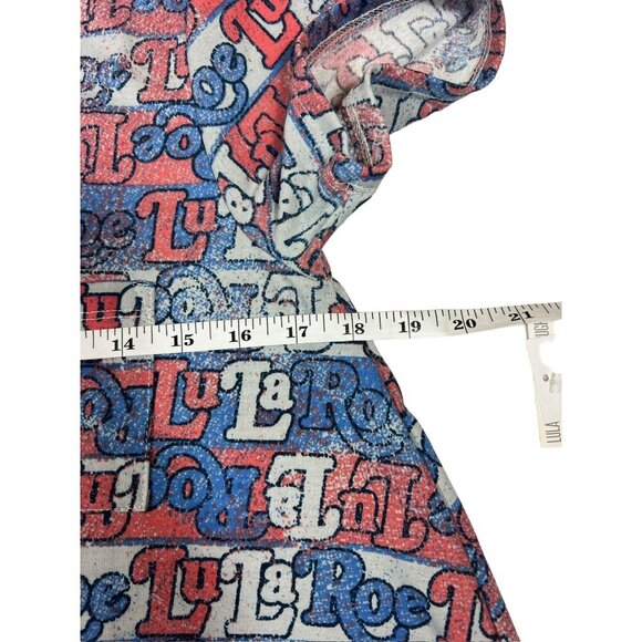 Lularoe Carly Women's 4th of July Ready Long Dress - Picture 5 of 6